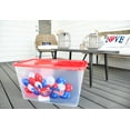 thumbnail image 6 of SimplyKleen 14.5-gal. Reusable Stacking Plastic Storage Containers with Lids, USA 4th of July (Pack of 4), 6 of 6