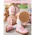 thumbnail image 6 of Toddler Barefoot Shoes, Wide Toe Box Zero Drop Sneakers for Boys & Girls, Hook-and-Loop Non-Slip Walking Shoes Pink T8, 6 of 7