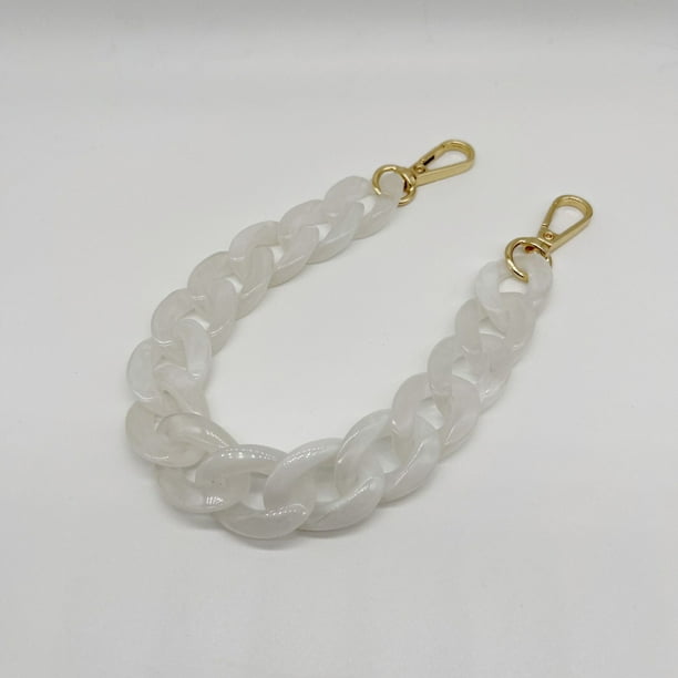 Cadena acrílica de 22 colores, cadena de espina de pescado mediana, cadena de resina para bolso, cadena para gafas, cadena para teléfono móvil, cadena para bolso, llavero