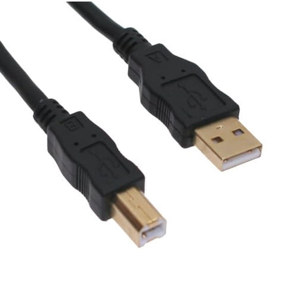 15ft. Black USB 2.0 A to B Device Cable