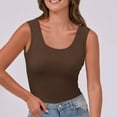 thumbnail image 4 of Summer Fashion Womens Vest Plus Size Leisure Three-quarter Sleeve Solid, 4 of 7