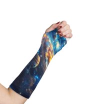 COEQINE Galaxy Planet Arm Cast Covers Breathable Cast and Bandage Protector Arm Cast Sleeve with Thumb Cover Anti Scratch Wound Care Supplies for Arm Plaster Size S