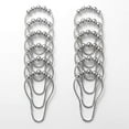 thumbnail image 7 of Amazer Rust-Resistant Metal Shower Curtain Rings, 12-Count, Chrome, 7 of 7