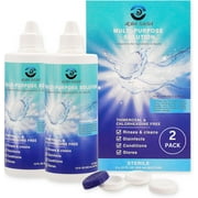 Aqua Naina (2 Pack) 12 Fl Oz - Contact Lens Solution Bulk