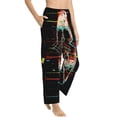thumbnail image 2 of Xecao Glitch Screaming Skull Women's Straight Lounge Pajama Pants: The Epitome of Relaxed Sleepwear, 2 of 9