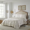 thumbnail image 2 of Juego de colcha Laura Ashley Home Amberley Biscuit Cotton Twin, 2 of 9