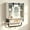 White + Black, variant on HarmonyStrings Bathroom Wall Cabinet, Farmhouse Medicine Cabinets with Sliding Door, Wall Mounted Storage Cabinet with Adjustable Shelf and Towel Bar, for Bathroom, Living Room, Kitchen-Black