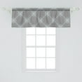 thumbnail image 2 of Ambesonne Geometrical Window Valance, Prince of Wales Motifs, 54" X 18", Pale Taupe and Charcoal Grey, 2 of 3
