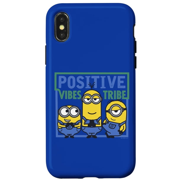 Funda para iPhone X/XS Minions Positive Vibes