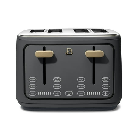 Beautiful 4 Slice Toaster  Oyster Grey by Drew Barrymore