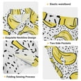thumbnail image 4 of joogoo Boy Shorts Set Cartoon Yellow Bananas 2 Piece Short Sleeve Button Down Hawaiian Shirt Shorts 9-10Y, 4 of 8