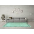 thumbnail image 3 of Ahgly Company Indoor Rectangle Solid Light Blue Modern Area Rugs, 7' x 10', 3 of 4