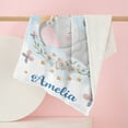 thumbnail image 3 of KAINSY Custom Blankets for Boys Personalized Baby Bed Throw Blanket Swaddle Boy Gifts for Baby Shower Birthday, Customized Baby Double Layer Blanket for Kids Toddler New Mom(30"x40" for Baby), 3 of 7