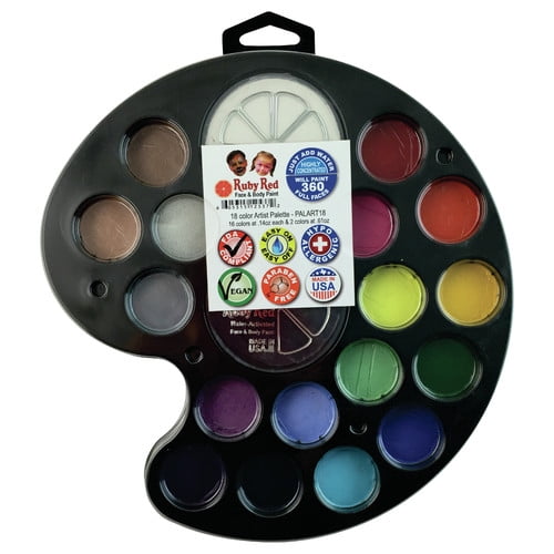 RUBY RED PAINT, INC. 18 Color Artist's Palette