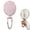 pink, variant on RAGUPEL Hand Mirrors with Handle,Oval Mirror Face 11.4"*5.1"*0.8" Small Mirror,Foldable Hand Mirrors with Handle,Pink