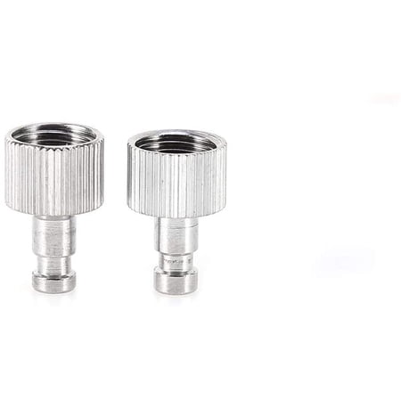 2 Pezzi Raccordo Rapido Per Aerografo - Attacco 1/8'' In Acciaio Inox - Disconnettitore Per Tubo Aria