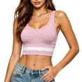 thumbnail image 5 of Yxbdin Wireless Sports Bras for Women Padded Longline Racerback Bra Comfortable Full Coverage Gentle Lift Support Bras for Yoga Athletic Fitness, 5 of 7