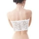 thumbnail image 4 of 3 piezas de sujetador sin tirantes con encaje floral para mujer, negro, blanco, natural, 4 of 5