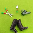 thumbnail image 2 of HEALEEP 6 Pairs Mini Boots for Doll House Rain Decor Assorted Color Plastic Interior Model Adornment 1.41X1.02X0.24in, 2 of 8