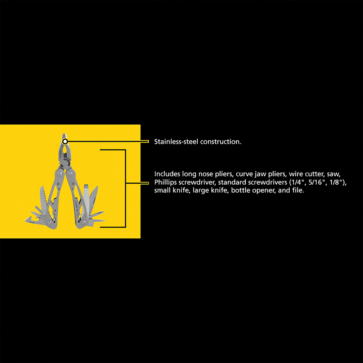 STANLEY 12-in-1 Multi-Tool with Holster