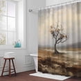 thumbnail image 5 of Tree Branches Fabric Shower Curtain Grassland Washable Shower Curtains for Bathroom, Waterproof Bath Curtain with Hooks Home Decor 72x84in, 5 of 8