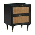 thumbnail image 6 of TOV Furniture Sierra Noir Nightstand with Rattan Accents, 6 of 8
