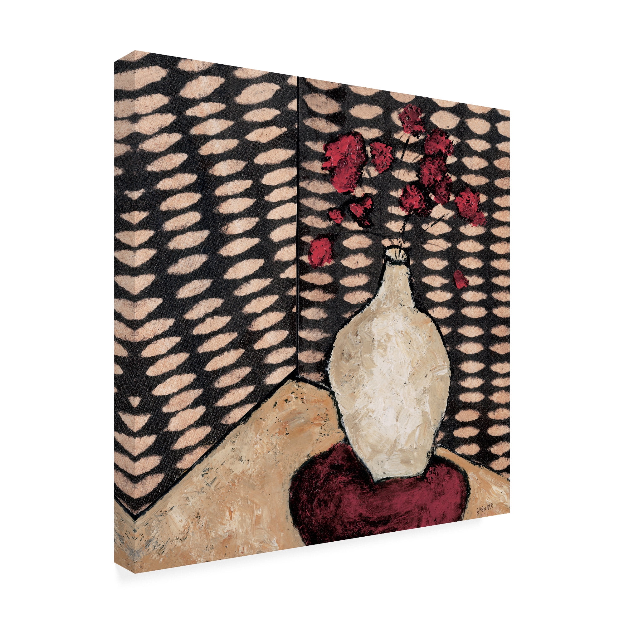 Trademark Fine Art 'Retro White Vase' Canvas Art by Judi Bagnato