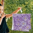 thumbnail image 5 of Purple Daisies Hand Towel Absorbent Bath Towels for Bathroom Sports Gym 28" x 14" Set of 2, 5 of 8