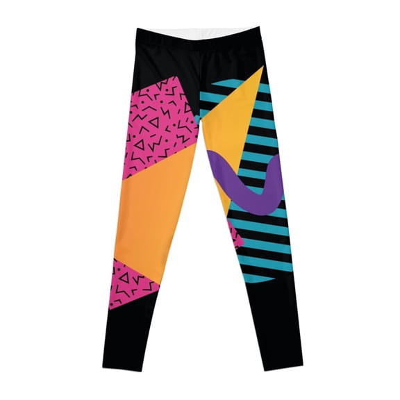 Memphis Pattern 28 - Retro 90s / 80s Leggings Golf wear sport set sports woman gym woman gym Womens Leggings