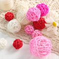thumbnail image 5 of 42 Bolas de Mimbre de Ratán, Bolas de Ratán Rosa, Rellenos para Tazones, Rellenos para Jarrones para Bodas, Fiestas de Cumpleaños, Decoración de Mesa para el Hogar, 5 of 5