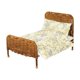 thumbnail image 1 of Cama de casa de muñecas a escala 1/12, muebles en miniatura, regalo para niños, accesorio de decoración, adorno Flores blancas, 1 of 9