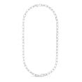 thumbnail image 5 of JewelStop Sterling Silver Polished Finish Squared Paperclip Chain Bracelet with Lobster Clasp - 7.5", 5 of 5