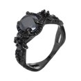 thumbnail image 1 of Sonducket Anillo de cobre de moda para mujer y niña, decoración personalizada, anillos de joyería, accesorio decorativo para boda, fiesta de compromiso Ropa, zapatos y accesorios Miscelánea Negro Sonducket AP014450-01, 1 of 6