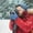czb# Blue291, variant on CUZIBR Snow Gloves Women Women'S Plush Knitted Fingerless Glove Cartton Pattern Wool Fuzzy Lined Mitten Sleeves Writing For Running Driving Hiking