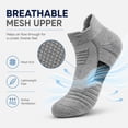 thumbnail image 3 of Men’s 5-Pack Cushioned Athletic Grey Crew Socks – Breathable, Moisture-Wicking, Anti-Odor & Durable Sport Socks for Running, Hiking, Training, 3 of 9