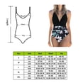 thumbnail image 4 of Greeniant Traje de baño de mujer Traje de baño de moda Traje de baño de moda Verde + Flor blanca S Deportes acuáticos Negro+Flor Negra L Greeniant OD021064-13, 4 of 6