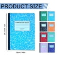 thumbnail image 3 of Composition Notebook,Composition Notebook College Ruled,8 Pack 8 Pastel Colors Ruled Composition Books Bulk, Marble Cover Notepad Lined Cute Journal Notebook Writing,Horizontal Grid Version, 3 of 9