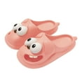 thumbnail image 7 of HXWCHs Funny Big Eye Platform Slippers Indoor Outdoor Closed toe Slide Sandals for Women Comfortable Shoes 5-6 Pink, 7 of 7