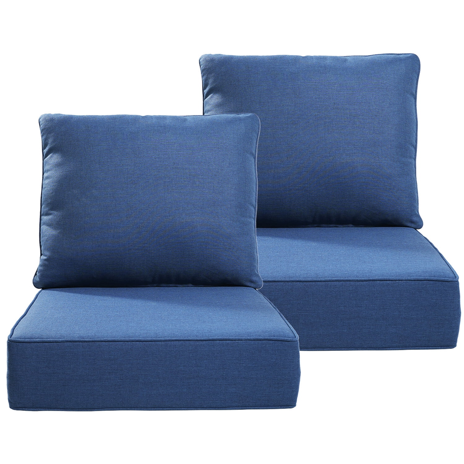 Bellefurn Luxury Outdoor Deep Seat Cushion 22 X 24 X 6 inch for Patio Furniture,Outdoor Sofa Cushions Chairs Cushions,Waterproof & Fade Resistant Patio Furniture Cushions for Wicker Chair,Couch