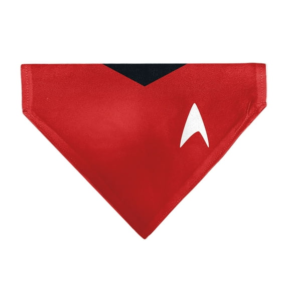 Star Trek Pet Bandana Star Trek Original Series Red Uniform Print Slip On Collar Bandana Only