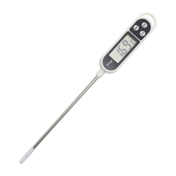 Professional Instant Read Kitchen Thermometer with All Steel Probe and LCD Display for Cooking Grilling Baking