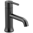 thumbnail image 2 of Delta Faucet Robinet de Salle de Bain Noir Mat, Robinet de Salle de Bain à Trou Unique, Robinet de Salle de Bain à Poignée Unique, Noir Mat 559LF-BLMPU, avec Ensemble de Vidange, 2 of 7