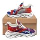 thumbnail image 1 of Zapatillas informales con diseño artístico del 4 de julio para mujer, zapatillas de verano con suela vulcanizada antideslizantes para correr, zapatillas de baloncesto con cordones para hombre., 1 of 6