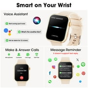 Mingdaln Smart Watch for Men Women, 2026 Smartwatch(Metal body) , 1.93 New Fitness Watch with Answer/Make Call/120+ Sport Modes/Pedometer/IP68 Waterproof, Fitness Tracke Fits for Android/iPhone,Pink