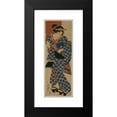 thumbnail image 2 of Keisai Eisen 11x24 Black Modern Framed Museum Art Print Titled - Nagauta Nokeiko Ni Kayou Shojo (1843), 2 of 5