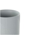thumbnail image 4 of DecMode 7", 6", 4"H Gray Ceramic Planter with Layered Square Shaped Grooves (3 Count), 4 of 9