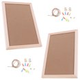 thumbnail image 1 of Milisten Wall Mounted Message Board Decorative Hanging Pin Board Wood 2Pcs, 1 of 4
