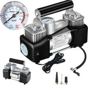 Jahy2Tech Heavy Duty Portable Air Compressor Car Tire Inflator Electric Pump Auto 12V