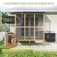 thumbnail image 4 of Haverchair Cat Catio, Cat Window Perch for Large Indoor Cats, Window Box Enclosure with 4 Jump Platforms, Wooden Window Hammock for Multi Kittens, All-Weather Use Outdoor Small Pet Perch House, 4 of 12