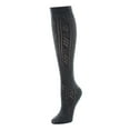 thumbnail image 2 of Natori Mixed Schiffli Strip Knee High Sock - Womens - Female, 9-11, Black, 2 of 3